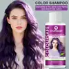 Shampoo fixador de cor em inglês de 120ML, volume pequeno, OEM personalizado, para remover cabelos amarelados e grisalhos/brancos, protege o cabelo e o deixa rosa