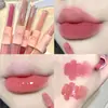 Cace Brillo Labial Doble Cara Divertido Lodo Labial Mate Espejo Fácil de Colorear Asequible Versátil para Mujer Mate Terciopelo Liso Nicho