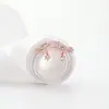 Brincos de Prata Esterlina S925, Brincos de Cristal da Moda e Exquisitos Estilo Coreano, Brincos de Floco de Neve de Luxo Leve Elegantes Femininos, Joias de Prata