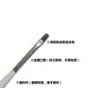 Pluma para Uñas Sola Barra Blanca Pluma de Fototerapia Cabeza Plana Pincel de Arte para Uñas de Fototerapia Barra Blanca Corta Juego de Herramientas para Uñas al por Mayor