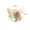 Binkes Serie Fresca de Verano Amarilla Zirconia Brillante Aleación de Titanio Joyería Cabeza de Repuesto para Aretes de Lóbulo, Piercings de Labio y Piercings de Nariz