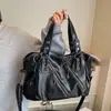 Bolso Tote de Color Sólido Simple de Gran Capacidad Decoración con Cremallera Bolso de Hombro Clásico Textura Popular Retro Bolso Cruzado de Alta Calidad