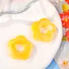 Halo de flor oca de cinco pétalas acrílico meio furo flor acessórios DIY brincos feitos à mão acessórios de cabelo pingente materiais de joalheria
