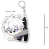 Chaveiro Periférico de Anime Jujutsu Kaisen Pingente de Acrílico Dupla Face Jade Ornamento para Pendurar