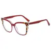 Moda Retro de Moda Montura Ojo de Gato Celebridad de Internet Montura Grande Gafas Anti Luz Azul Nuevo Color Bloqueo Montura de Gafas Gafas sin Graduación