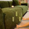 Capa de sofá de chenille, design elástico de cobertura total, à prova de gatos, adequada para todas as estações, capa de sofá novo estilo