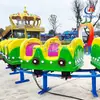 Carrinho Deslizante Pequeno em Forma de Lagarta, Equipamento de Pista Deslizante para Crianças com 16 Lugares, Instalação de Diversão Não Motorizada para Praças e Parques