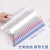 Carpeta de clip con barra de tracción Kaba Bear Color Morandi para almacenamiento de exámenes estudiantiles, Carpeta de archivo de clasificación A4 transparente engrosada