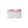 Frasco de boca ancha de 250 ml para snacks de mascotas, botella de plástico para crema de mascotas, botella de empaque para exfoliante corporal y cuidado de la piel, artículos de tocador diarios