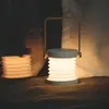 1 Juego de Blanco ABS+PC+Madera+Hierro Galvanizado DC5V Lámpara Linterna LED Plegable Creativa Protección Ocular Mesa