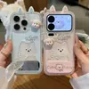 Funda de Teléfono de Dos Tonos Contrastantes con Diseño de Orejas de Gato y Cachorro, Adecuada para Teléfono Oppo Find X9 Pro/Reno 16, Simple Find X8