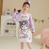 Camisón de algodón para niña, pijama fino de manga larga para primavera y otoño, nuevo estilo 2024, ropa de casa para niñas.