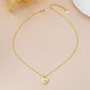 Pulsera con Letra y Corazón Marca D de Lujo Ligero, Aretes, Collar Set para Mujer, Diseño de Moda, Joyería de Cadena para Clavícula de Gama Alta