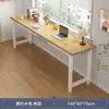 Escritorio doble largo para estudiantes, uso en casa en dormitorio, escritorio de estudio para escribir, escritorio rectangular de oficina para computadora montado en la pared para viviendas de alquiler