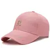 Gorra Moda Femenina Primavera y Otoño Nueva Bordada Letra R Rojo Cibernético Gorra Visera Sombrilla Gorra de Béisbol Estilo Coreano Verano Hombres