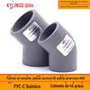 Cotovelo de grau CPVC45 de grau industrial, resistente a altas temperaturas, cotovelo de PVC-C de grau químico, acessórios para tubos de plástico, resistente a ácidos
