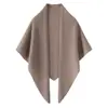 Chal Triangular de Cachemira Tejido para Mujer, Color Sólido, Versátil, Cubre Hombros, Cálido, Protección contra el Frío, Envuelta Alrededor de los Hombros, Bufanda Elegante