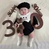 Decoración de Accesorios para Fotos de Luna Llena Bebé de 30 Días Escena de 100 Días Globo Fondo para Ceremonia de Flotación de Bebé