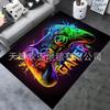 Alfombra Ilusión Trampa Vórtice 3D Alfombra para Piso de Dormitorio Alfombra para Mesa de Centro de Sala de Estar Alfombra Creativa de Navidad