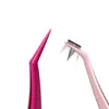 Pinça de Pena Dourada Pinça para Cílios Sem Cola Pinça de Aço Inoxidável Beauty Expert Pinça para Cílios Postiços Revestimento Antiaderente Curvador de Cílios