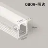 Lâmpada linear embutida de LED lâmpada de fita de alumínio slot de teto em forma de U lâmpada linear slot de lâmpada montado aberto