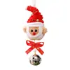 Colgante de Palo Giratorio con Giro Nuevo Transfronterizo de Papá Noel Decoración de Atmósfera Navideña Dibujo Animado Colgante de Viejo con Campana