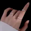 Anillo de Dedo Índice de Perla para Mujer de Xiaohongshu Dropshipping, Diseño de Nicho, Anillo Abierto de Moda de Gama Alta, Anillo Elegante y Gracioso