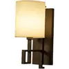 Luminária de Parede Simples de Tecido Nórdico Estilo Americano Modelo Quarto Hotel Quarto de Hóspedes Cabeceira Quarto Leitura Corredor Luminária de Parede