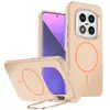 Adequado para Xiaomi Redmi Note 15 Pro, capa de celular magnética de cor vibrante imitação original, capa protetora com suporte para lente Redmi 15C