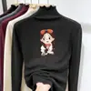 Camisa Base De Rong Infantil 2025 Nova Outono e Inverno Top Estiloso com Babados para Crianças Maiores Primavera e Outono Manga Longa