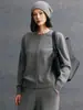 Cárdigan minimalista de cachemira, nuevo estilo otoño e invierno, cuello redondo, color liso, top versátil, corte holgado, chaqueta suéter de punto adelgazante