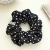 Encaje Francés Anillo para el Cabello de Intestino Grueso para Mujer Sentido de Alta Gama Tamaño Grande Flor para el Cabello Dulce Cuerda para el Cabello Combinable Cuerda para el Cabello