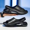 Sandalias de Verano para Hombre, Nueva Ropa Exterior, Pantuflas Antideslizantes de Suela Gruesa con Sensación de Pisar Excremento, Pantuflas de Dos Colores, Antideslizantes y Resistentes al Desgaste, Pantuflas para Hombre de Talla Grande