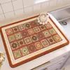 Mantel individual estilo americano, Mantel aislante del calor y absorbente de agua para encimera, Tapete escurridor de tierra de diatomeas para cocina, lavable, no requiere lavado, Posavasos, Protector de encimera