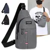 Nova Bolsa de Peito para Homens, Bolsa Transversal de Ombro Único, Bolsa Transversal Casual, Bolsa de Tiracolo de Peito em Tecido de Nylon, Pequena Bolsa Tendência para Homens