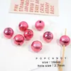 Cuentas Inteligentes de 16 mm Fantasía DIY Hecho a Mano Cadena para Celular Colgante Accesorios Dulces y Geniales Accesorios Acrílicos con Cuentas Cuentas Redondas