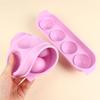 Grande redonda 4 buracos de silicone hóquei no gelo molde Whiskey hóquei no gelo moedor para bar geladeira Home Ice Making Artifact