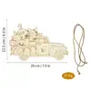 Amazon Halloween Natal Placa Decorativa de Madeira Pendurada TikTok Não Acabado diy Fatia de Madeira Xiyin Decoração de Porta Janela
