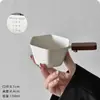 Taza de Extracción de Acero Inoxidable 304 Transfronteriza con Mango de Nogal, Taza Medidora de Espresso con Escala, Taza de Onzas Líquidas