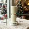 Velas Aromáticas Blancas Sencillas Estilo Nórdico Procesadas y Personalizadas, Decoraciones para el Hogar, Arreglos de Boda, Velas de Forma Geométrica