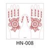 Nuevo Mercado del Sudeste Asiático Devolución Transfronterizo Hannah Encaje Tatuaje Marrón Rojo Indio Impermeable Sudor Duradero Tatuaje