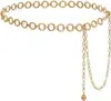 Corrente de Cintura da Moda Mais Vendida para Mulheres, Acessório Decorativo para Ternos e Vestidos, Cinto Fino Versátil Estilo Coreano de Metal Inspirado em Chanel