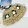 Sombrero de pescador de pelo de conejo sombrero relleno otoño e invierno para niños frío de nieve cálido sombrero de león despierto sombrero de cubo cara pequeña linda femenina