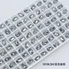 Dongzhou Crystal 6*8 Tachuelas Pequeñas Redondas para Uñas, Forma Oblonga con Esquinas Redondeadas, Base Puntiaguda, Strass de Vidrio K9 Super Brillante, Accesorios para Joyería DIY