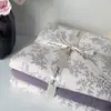 Conjunto de quatro peças em gaze de grau A, seguro para bebês, com uma gaze dupla camada aerada, ultrassuave e com design estampado