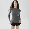 Nueva colección de otoño: suéter de cachemira para mujer, cuello redondo, corte ajustado, favorecedor, prenda base de punto, jersey versátil, top suave
