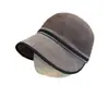 Nuevo Sombrero de Pescador de Lana Estilo Hepburn para Mujer, de Ala Ancha para Primavera y Otoño, Adelgazante para la Cara, Gorra de Béisbol Versátil Mismo Estilo que Zhao Lusi