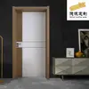 Portas de Quarto de Madeira Maciça Feitas Sob Medida da Fábrica de Nanjing, Portas Modernas de Madeira Colorida Emendadas, Portas de Quarto com Cor de Madeira, Portas à Prova de Som