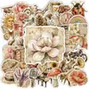 Compra direta internacional de 50 adesivos decorativos vintage de animais e plantas para journaling