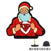 Serie Navideña Transfronteriza Insignias de Dibujos Animados de PVC Muñeco de Nieve Elk DIY Accesorios para Ropa Broche de Papá Noel